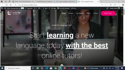Create a worldpress website for free