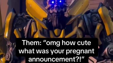 I think bumblebee might be the father by his reaction 😂
