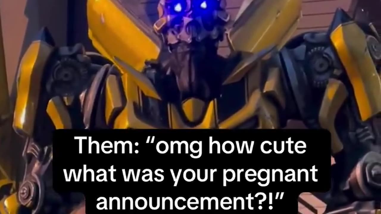 I think bumblebee might be the father by his reaction 😂
