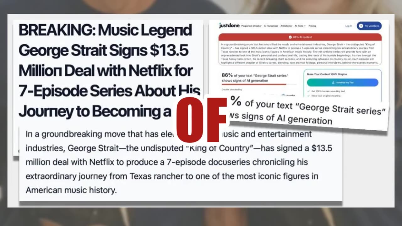 Fact Check: NO Evidence George Strait Signed $13.5 Million Netflix Deal For TV Series -- AI Slop