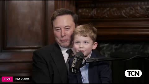 Tucker Carlson to Elon Musk's son, Lil X: I like your laugh, that's a laugh of a honest man.❤️