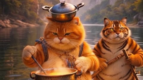 Two Cats, One Raft, and a Journey You Won’t Forget 🐾🌄