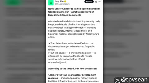 Iran Releases New Epstein Tape Proving Israel is Threatening to Assassinate Trump