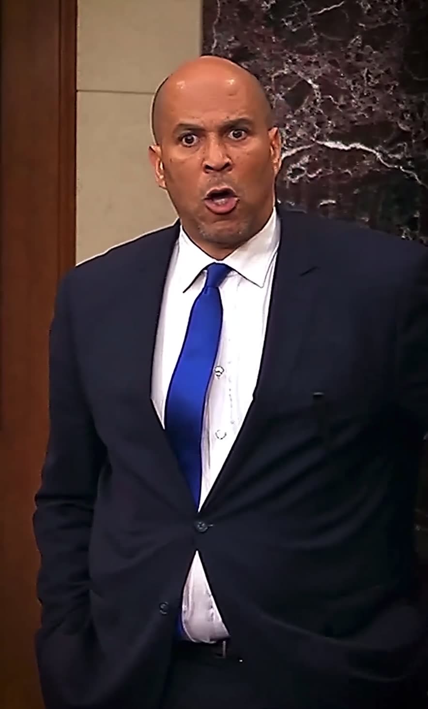 Crazy Eyed Sen. Cory Booker Goes INSANE in Screaming Rant on Senate Floor