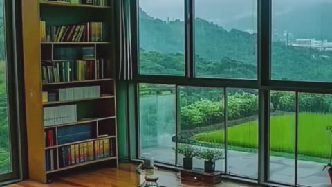 inimalist Bedroom with Scenic View,
