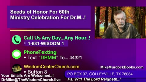 Re-Air: Wisdom World With Mike Murdock..!!!