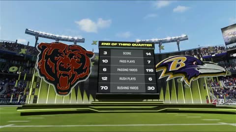 Bears Vs Ravens Madden 24 Sim Sunday Game Live on DLive & Trovo