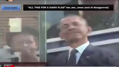 “All this over a Damn Flag…” -Michelle Obama to Barack Obama on the American Flag.