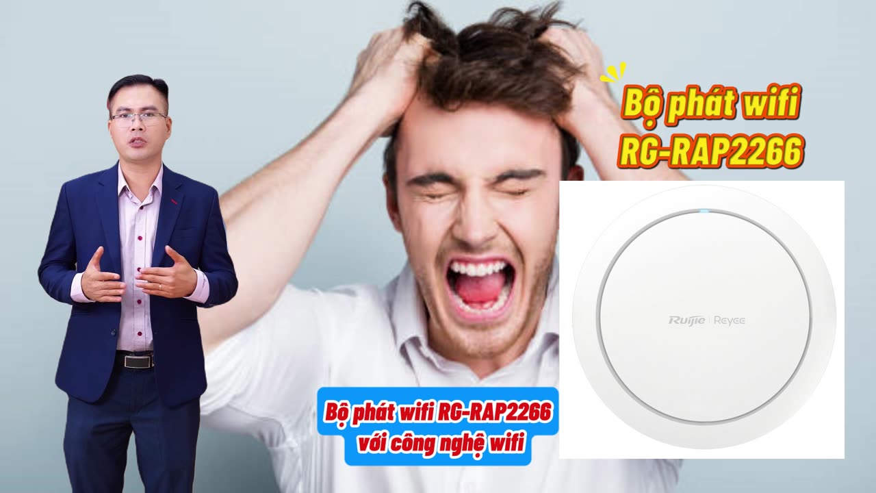 BỘ PHÁT WIFI RUIJIE RAP2266 WIFI 6 AX3000 - ĐIỂM NHẤN CỦA KHÔNG GIAN KHÁCH SẠN