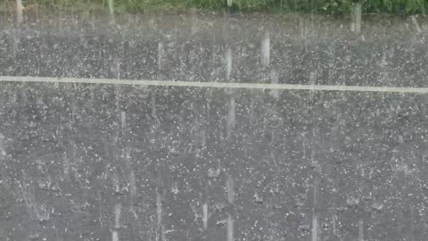 Hailstorm in the Mountains – Nature's Fury Unleashed!