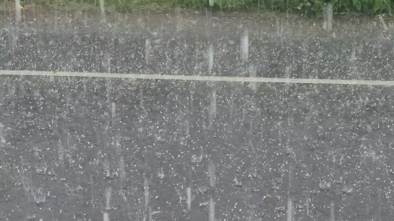 Hailstorm in the Mountains – Nature's Fury Unleashed!