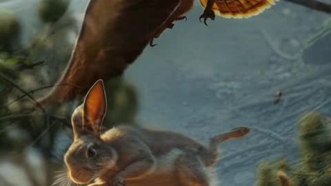 Everyone Left him to Die. But He Choose to Rise. #rabbitrescue #shorts #wildlife #aigenerated