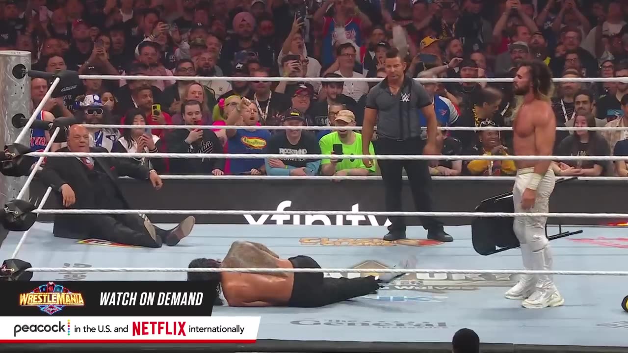 WWE fight with Roman Beings CM Punk