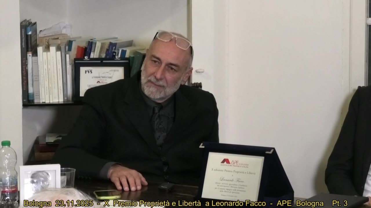 Bologna 23.11.2025 - X Premio Proprietà e Libertà a Leonardo Facco Pt. 3