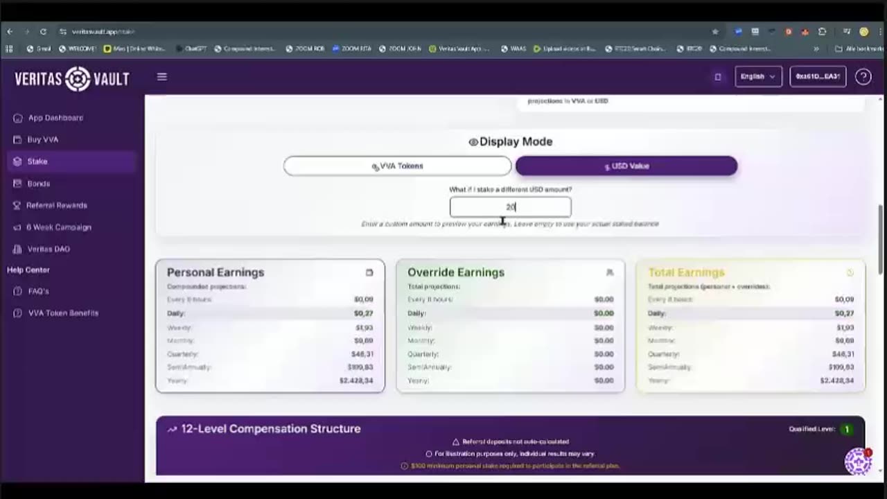VERITAS VAULT NEDERLAND - BESTE DEMO AUTOPILOOT CRYPTO STAKING WINST 3X@DAG - TOP TEAM ROB BUSER
