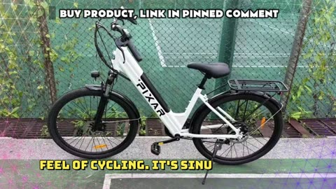 Pixar Cruiser Electric Bike 600W Motor 36V 12.8Ah Battery 27.5 inch Electric Bike for Adult