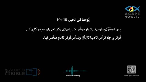John chap 18 | Gospel ofJohn | Urdu Bible | یوحنا کی انجیل | Yohana ki Anjeel 18 baab