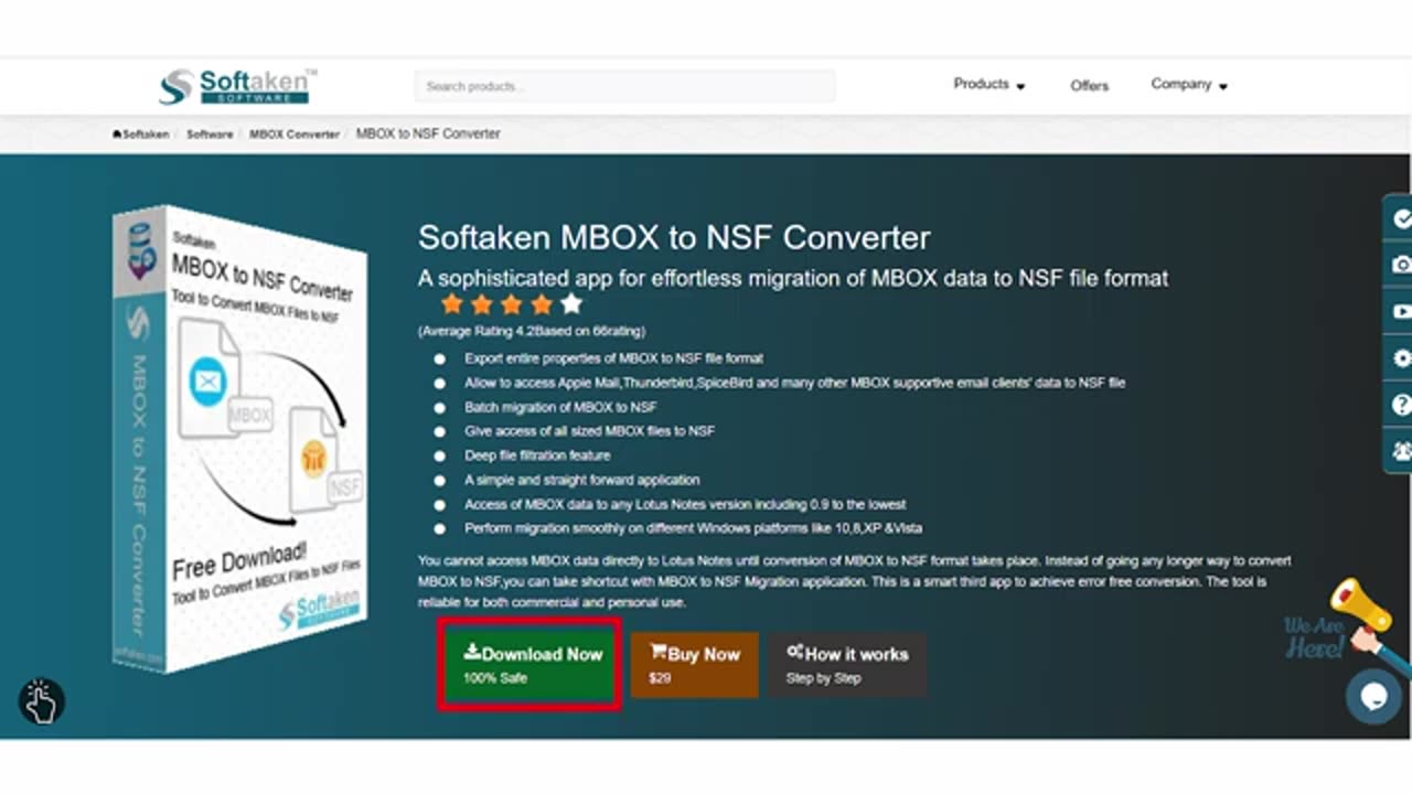 Secure & Error-Free Softaken MBOX to NSF Migration Software