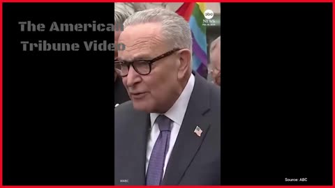 Chuck Schumer Pushes to Make Rainbow “Pride” Flag Have the Same Status as American Flag