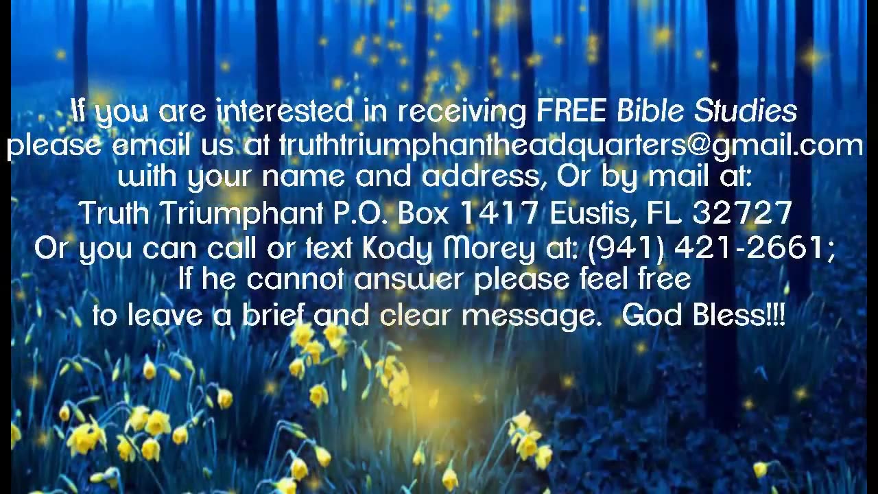 The 2300 Days pt 5: The Sanctuary Cleansed and the Investigative Judgment-Kody Morey