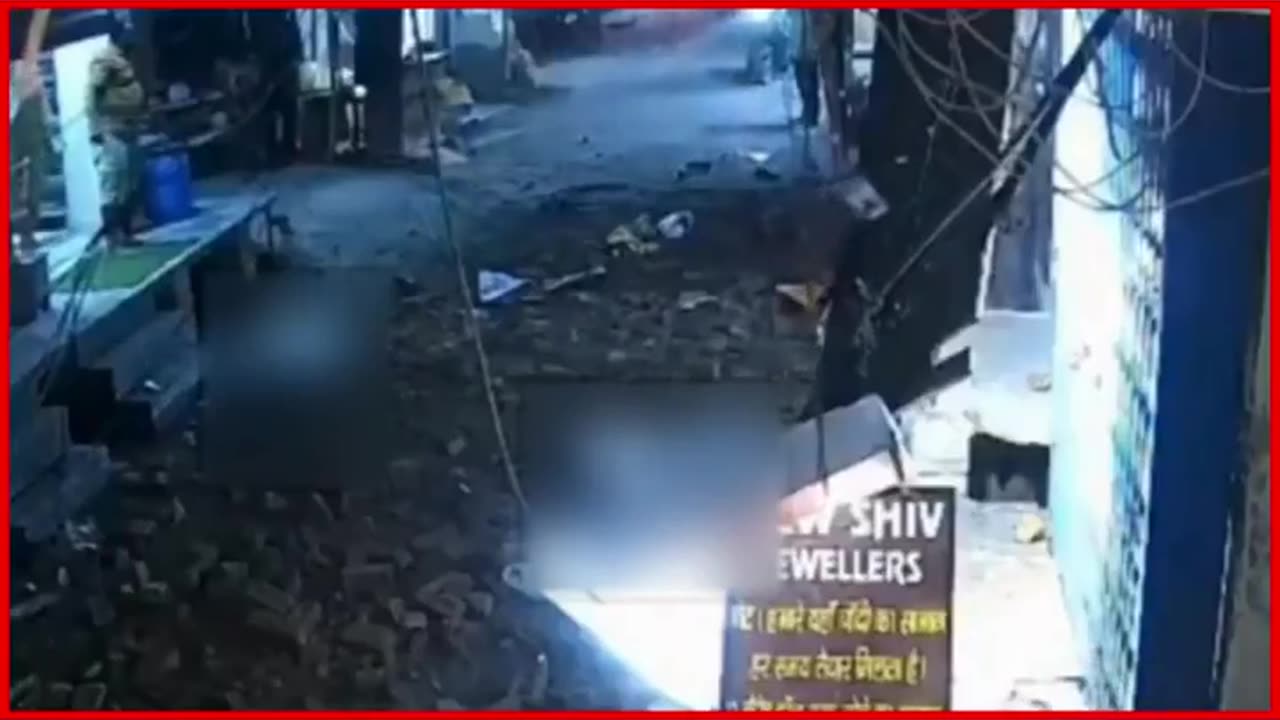 Wall Collapse in Chander Vihar Caught on CCTV, 1 Dead, 3 Injured