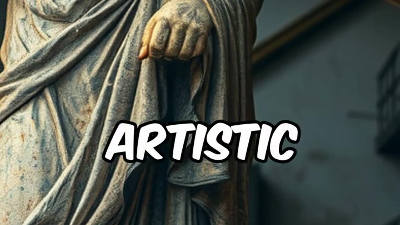 Ancient Statue Holding Smartphone
