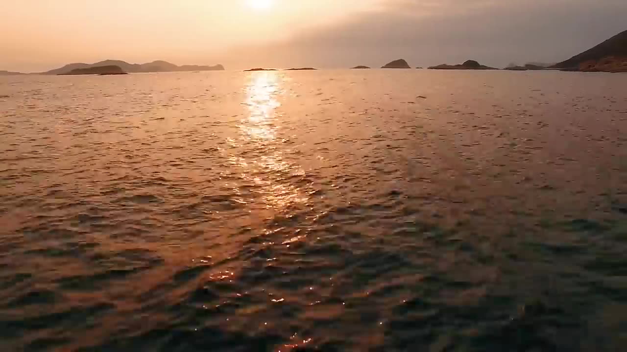 Sunrise video.drone fotage