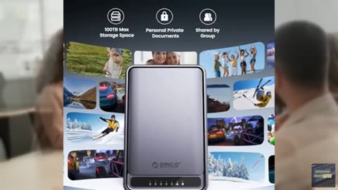 ORICO 5 Bay NAS Storage and Local Cloud, Networkable Enclosure with APP-Connecte