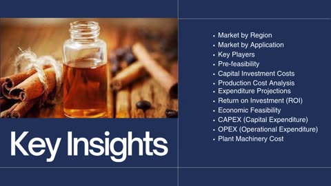 Cinnamaldehyde Manufacturing Plant Project Report