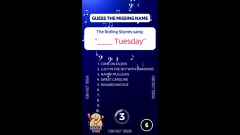 Who's that Girl! - Guess the Missing Girl's Name from these famous songs!