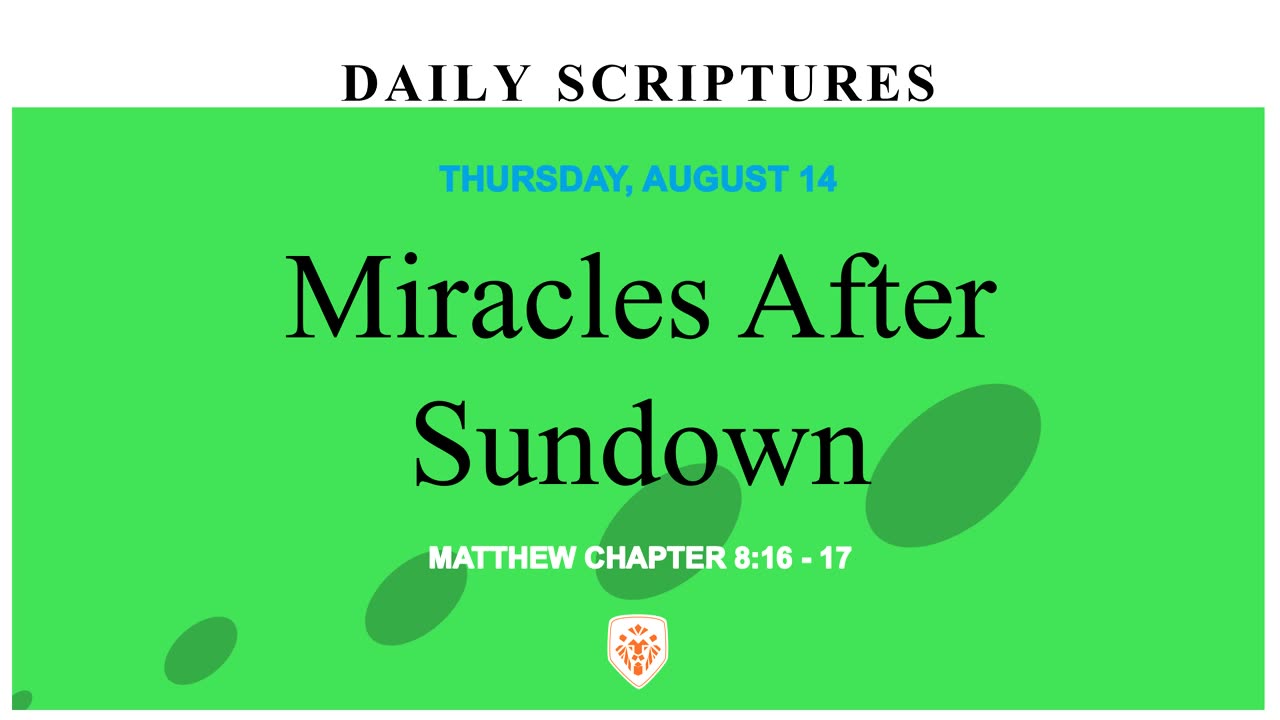 Miracles After Sundown