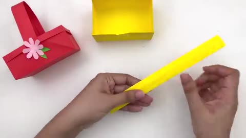 Must Watch: DIY MINI PAPER BASKET / Origami Basket DIY / Paper Craft / Easy craf