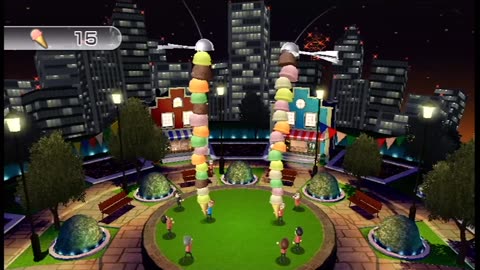 Wii Play: Motion - Two-Player Cone Zone Scoop Mode