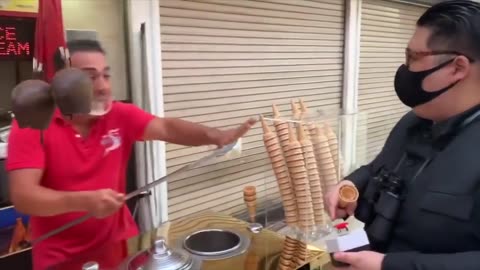 Kimjong vs Turkish icecream men
