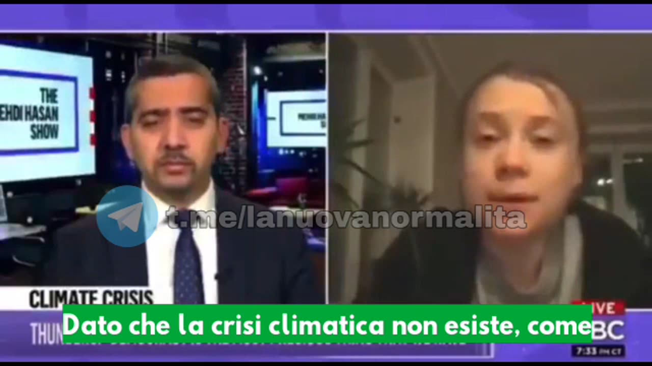 Greta ora dice dice che la crisi climatica non esiste. 🤡