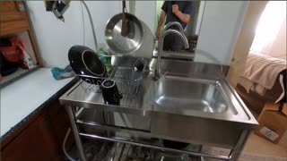 DIY Kitchen Upgrade_ Watch This Water Line Connection! #livingoffgrid
