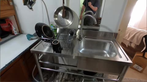 DIY Kitchen Upgrade_ Watch This Water Line Connection! #livingoffgrid