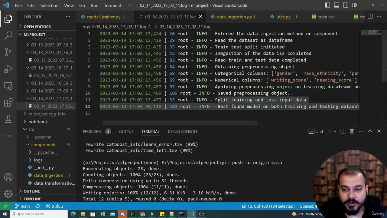 45.7 Model Hyperparameter Tuning Implementation Krish Naik ML