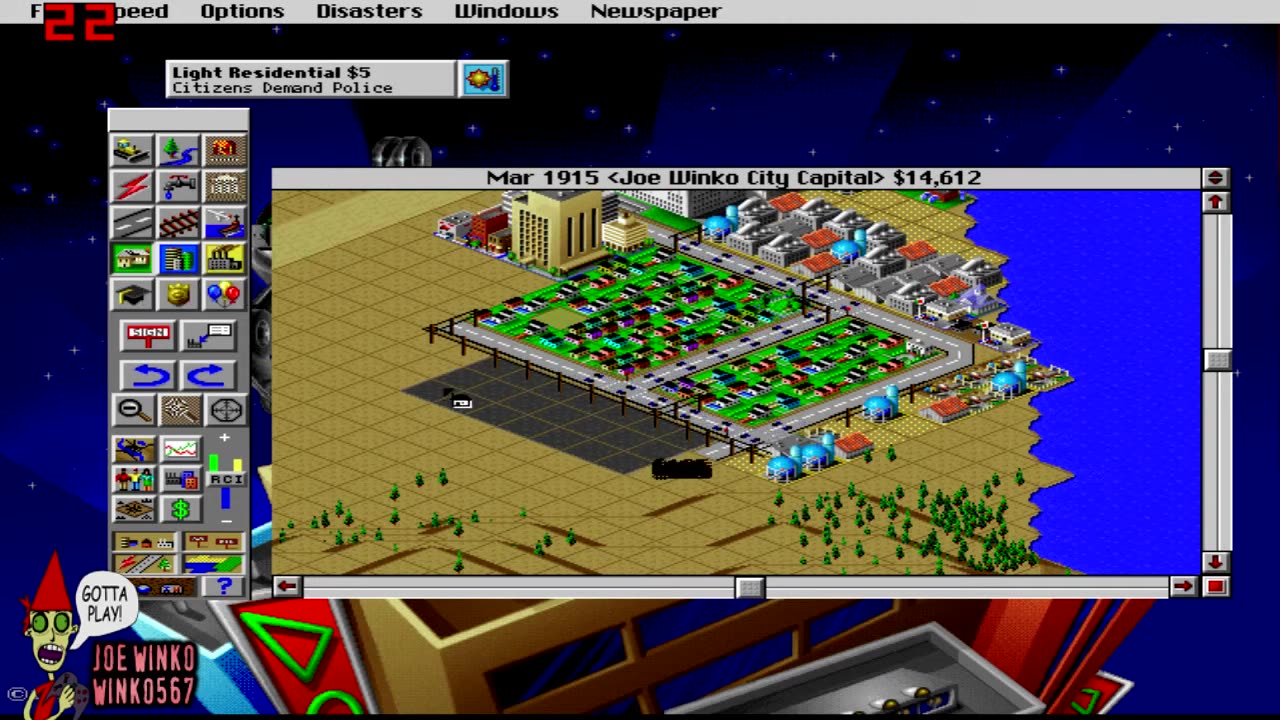 2015 01 08 - SimCity2000 Playthrough - Joe Winko City Capital 1-01