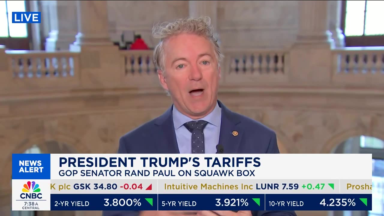 Rand Paul mocks Trump's tariff policy: 'I have a trade deficit with my grocery store'