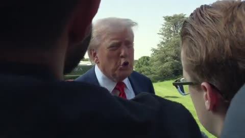 Trump Gaggles with Press Before Departing the White House