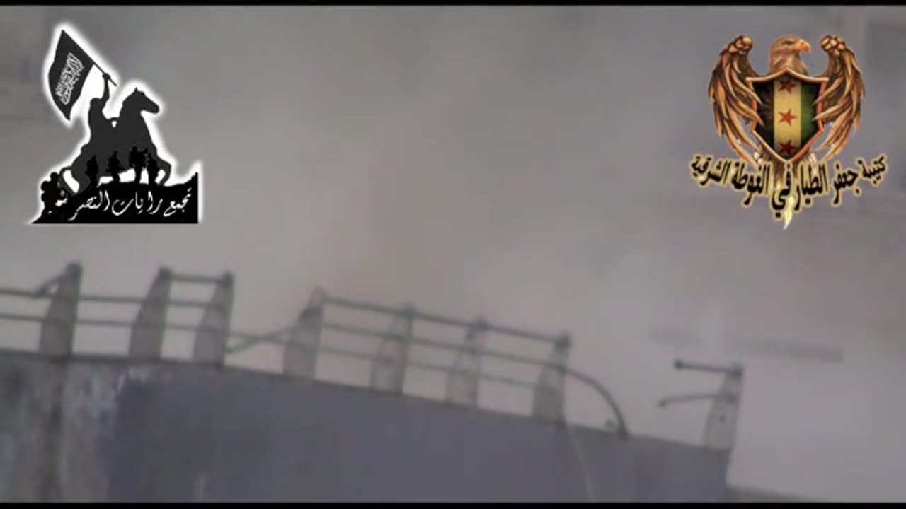 Syrian War in Damascus, T-72 hit by rebel recoiless rifle (likely only damaged) 2013.02.23