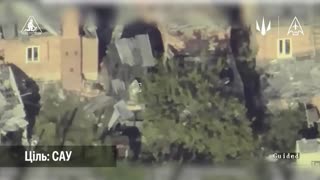 🎯🔥 Switchblade 600 strike on Russian military vehicles, - 14th Separate UAV Regiment