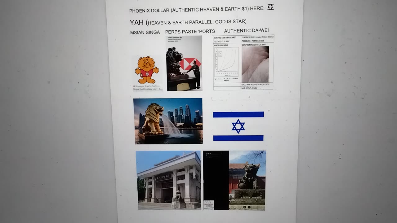VID 20250425 134439 FRAUD 'Repeat Lion ' v AUTHENTIC HEAVEN EARTH GLYPH TEXT on top CHIP DIAGRAM