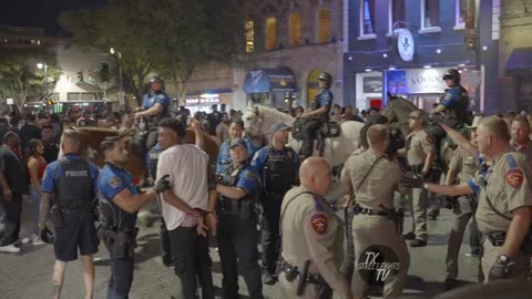 Crazy Fight Breaks Out on 6th Street Austin – October 1, 2023