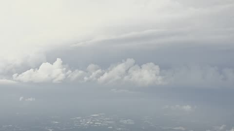 Lightning From Plane Window