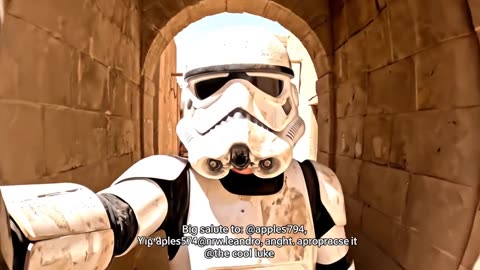 Some more of Mos Eisley #veo3 #stormtrooper #starwarsfan #ai #Vlog #vlogger #tatooine #sands @the Ka