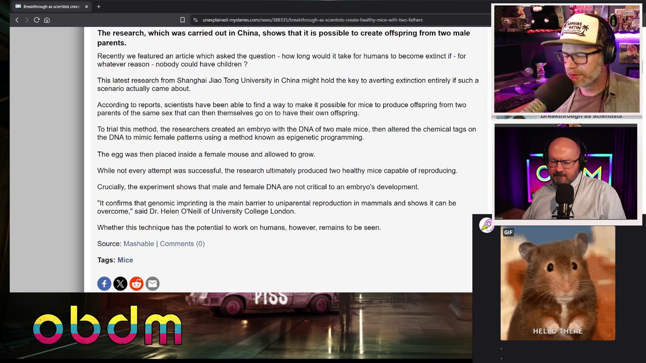 OBDM1304 - The Philip Experiment and A.I. Tulpa | Double Fathers | Strange News