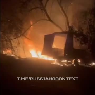 Russians Set Fire to Their Own Vehicles