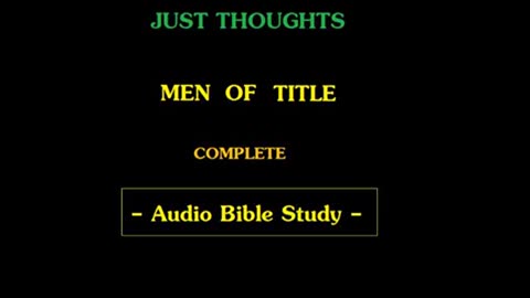 Just Thoughts - Men of Title (2011) retro